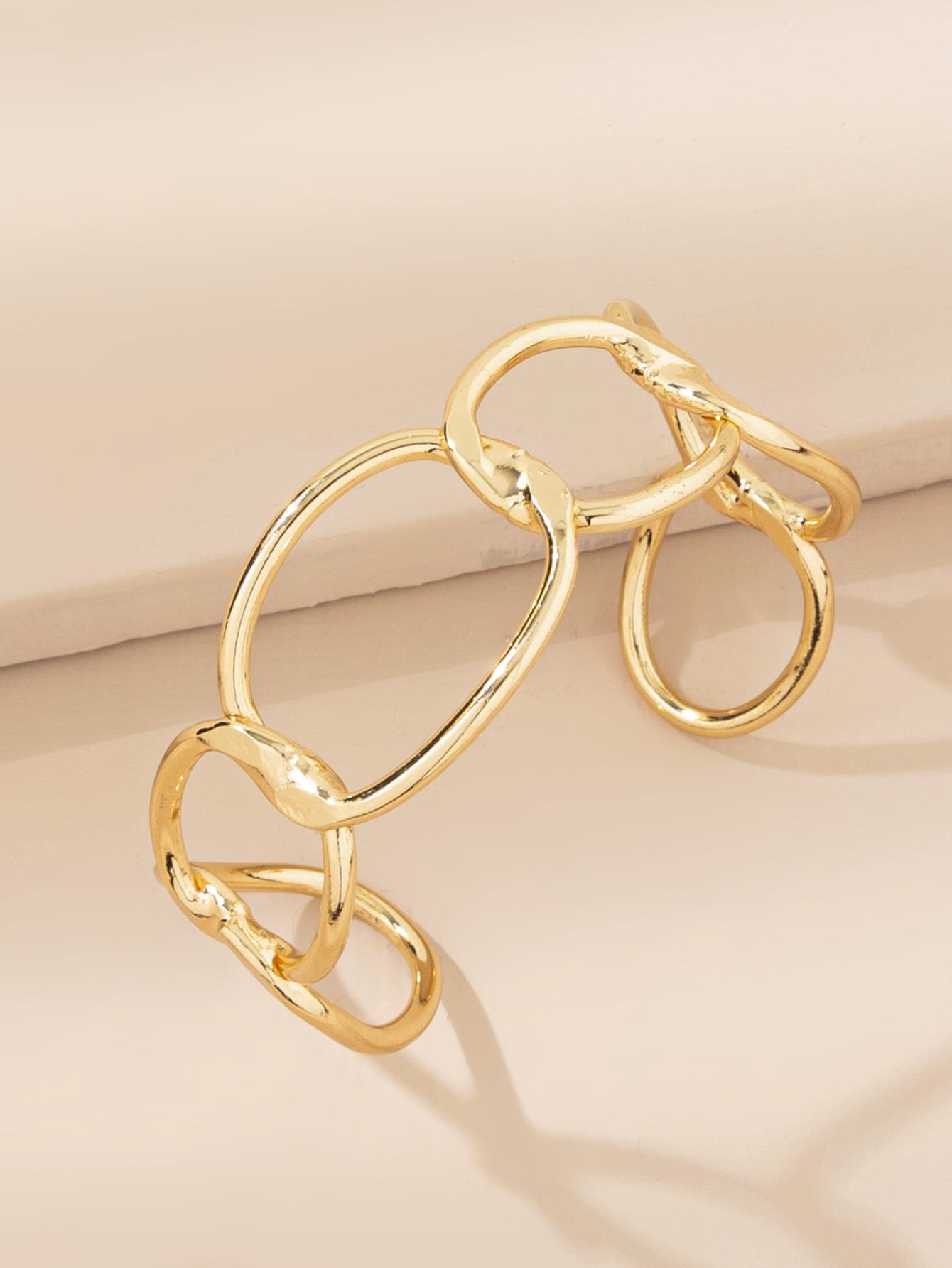 Chain Design Cuff Bracelet - Image 1