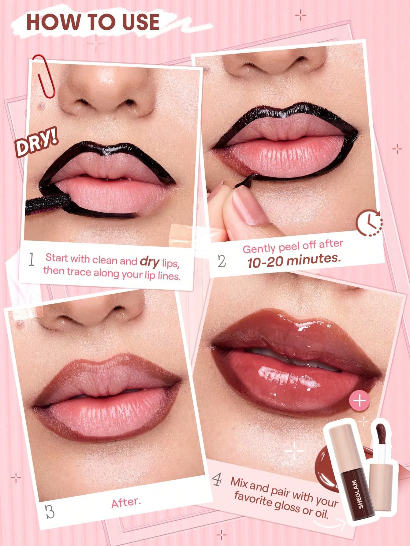 Fall In Line Peel Off Lip Liner Stain-Mauvelous thumbnail 4