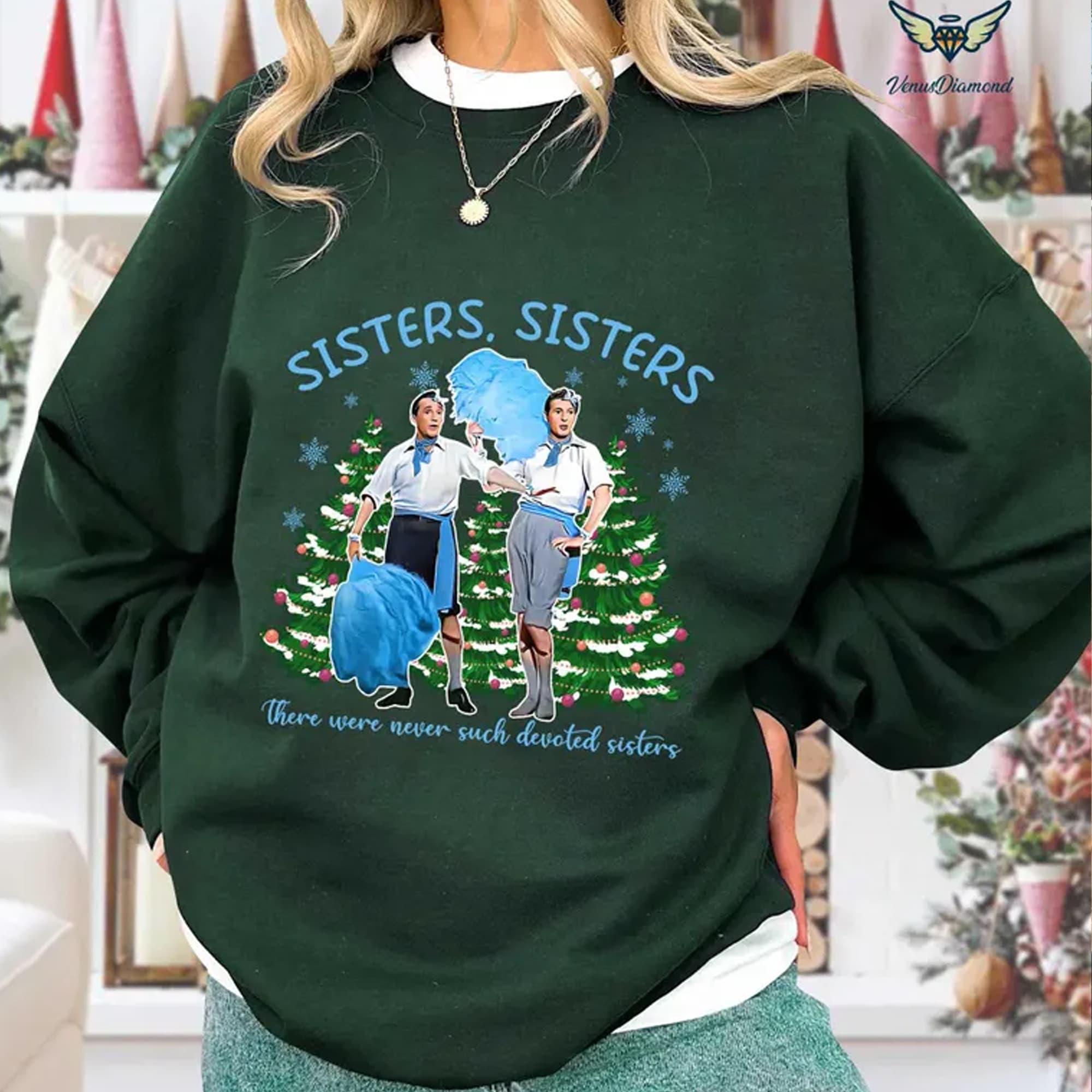 Sisters Sisters Danny Kaye /Bing Crosby White Christmas Hoodie - Image 1