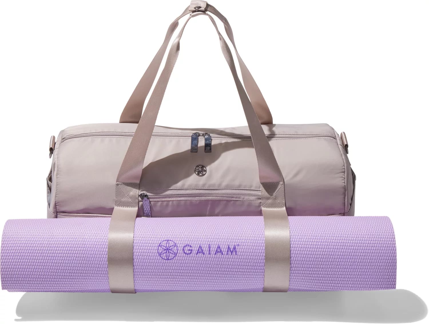 Gaiam Yoga Duffel Bag and 4 mm Mat - Image 1