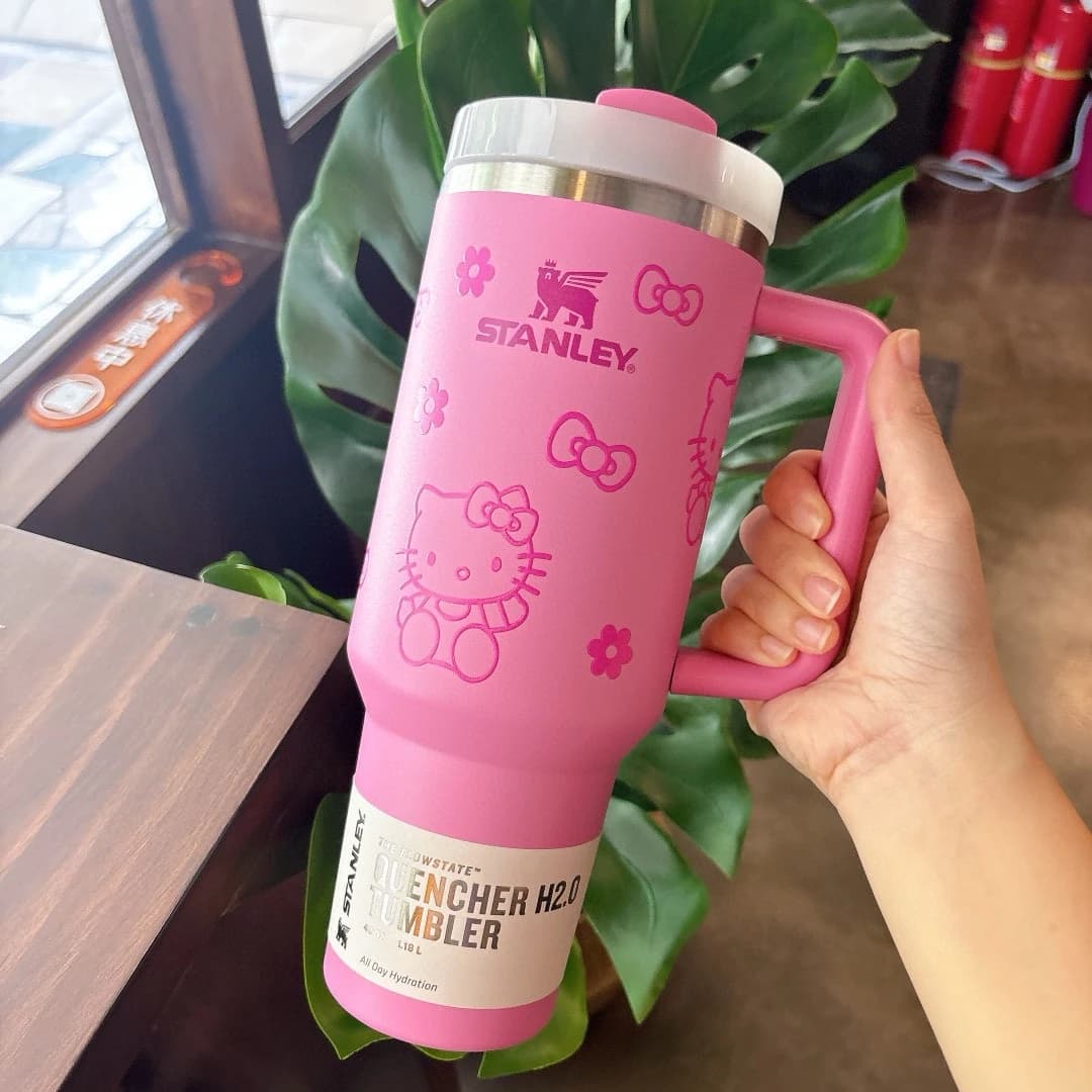 Stanley Quencher H2.0 Tumbler with Handle and Straw 40 oz | Flowstate 3-Position Lid | Cup Holder Compatible for Travel | - AliExpress  thumbnail 5