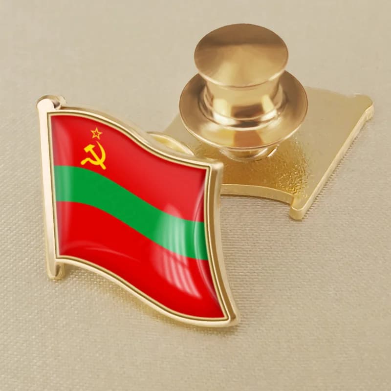 Transnistria Soviet Socialist Republic Ssr Flag Brooch Badges Lapel Pins - Brooches - AliExpress thumbnail 5