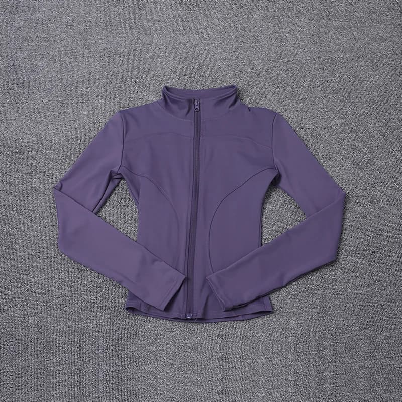 Women Sport Jacket Long Sleeve Shirt Workout Coat Gym Training Clothing Yoga Sportswear - AliExpress  thumbnail 6