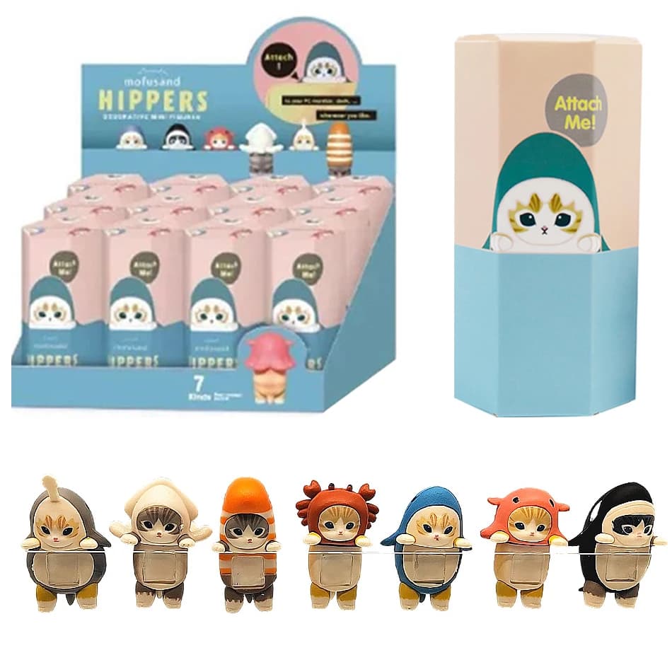 Sonny Angel HIPPERS & Mufusand Cat Fushandi Party Series Blind Box Trendy Play Decoration Creative Kid Birthday Christmas Gift - AliExpress 26 - Image 1