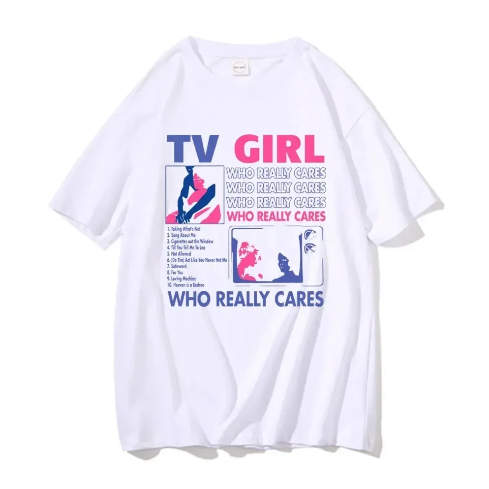 Trend Tv Girl Lovers Rock Song Print T-shirt Men Women Hip Hop Oversized Tshirt Short Sleeve T Shirt Streetwear Tops Tee - AliExpress  thumbnail 2