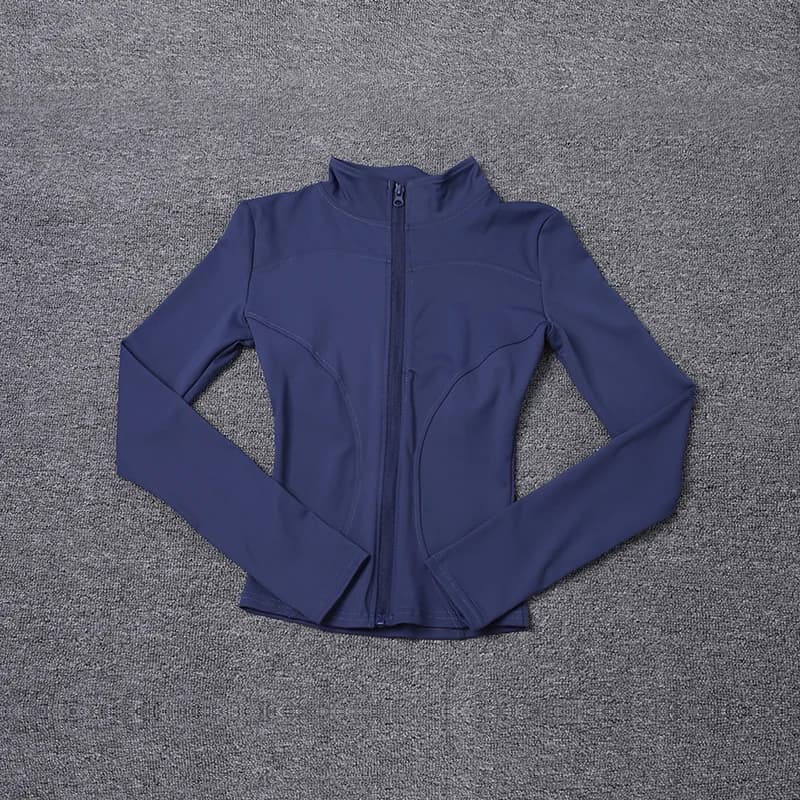 Women Sport Jacket Long Sleeve Shirt Workout Coat Gym Training Clothing Yoga Sportswear - AliExpress  thumbnail 4