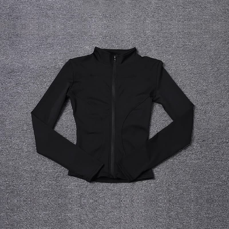 Women Sport Jacket Long Sleeve Shirt Workout Coat Gym Training Clothing Yoga Sportswear - AliExpress  thumbnail 3