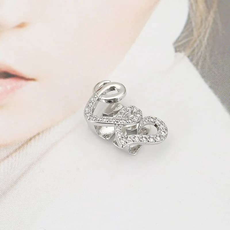 Punk Copper Double Heart Teeth Caps for Women Men Hip Hop Zircon Hollow Love Tooth Grillz Couple Jewelry Accessories - AliExpress  thumbnail 4