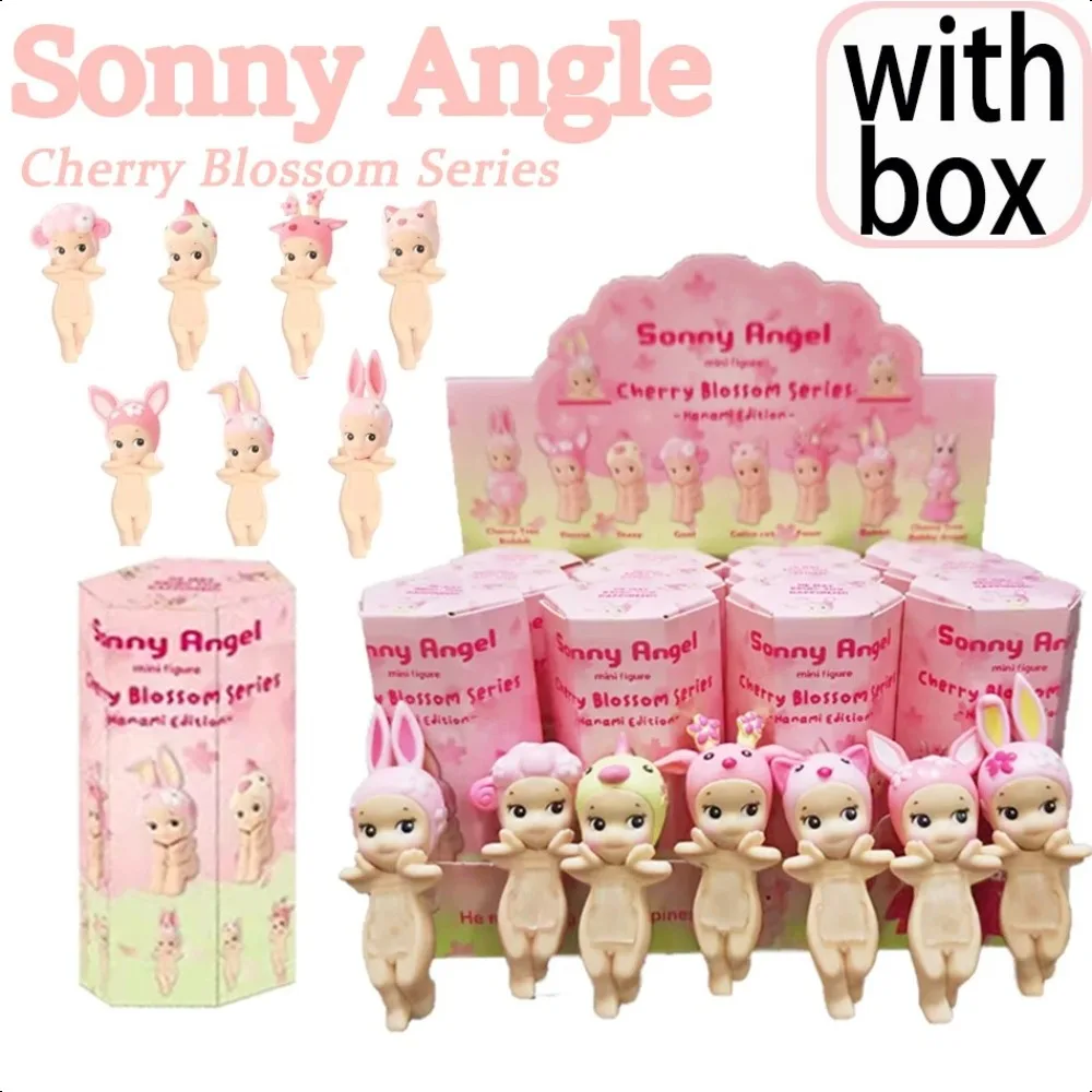 Original Cherry Blossom Sonny Angel Hippers Standing Posture Series Anime Figures Office Car Decor Collection Gifts Generation - AliExpress  thumbnail 3