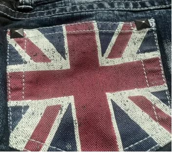 Retro British style printed Harajuku niche hot girl sexy denim shorts women's summer new casual slim low waist mini shorts - AliExpress  thumbnail 3
