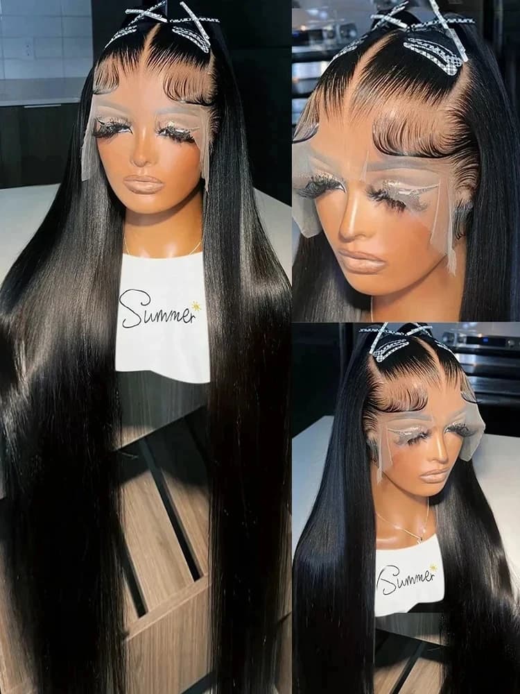 Sophianna 200 densité 13X4 HD dentelle avant perruque 13x6 dentelle avant droite perruque de cheveux humains 30 40 pouces noir naturel pour les femmes - AliExpress  thumbnail 3