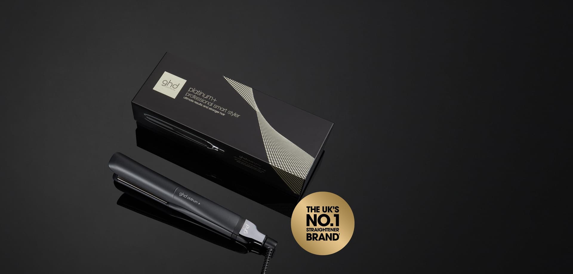 GHD PLATINUM+ PROFESSIONAL HAIR STRAIGHTENER (26MM PLATE) BLACK thumbnail 2
