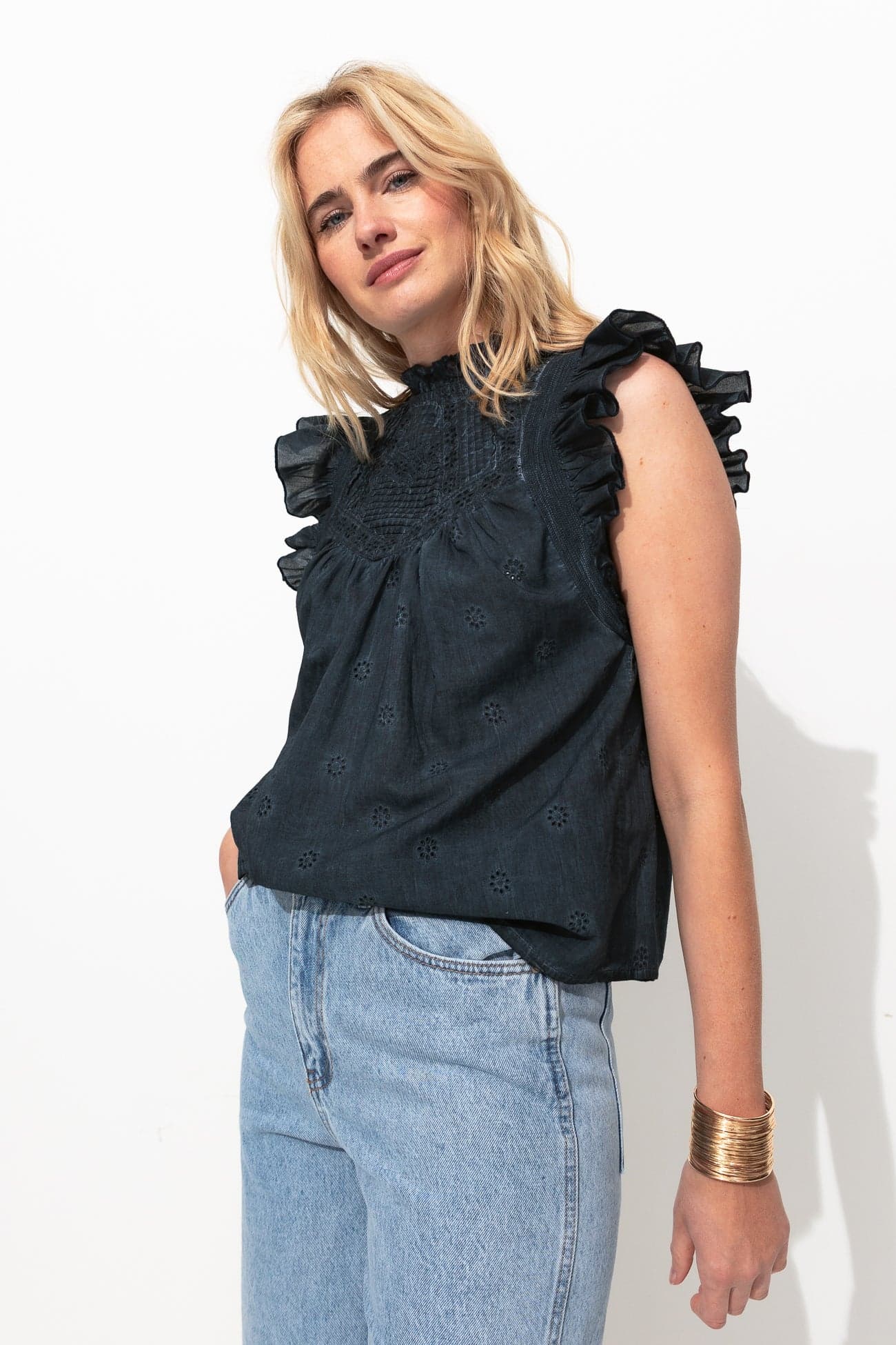 Blouse en broderie anglaise - Image 1