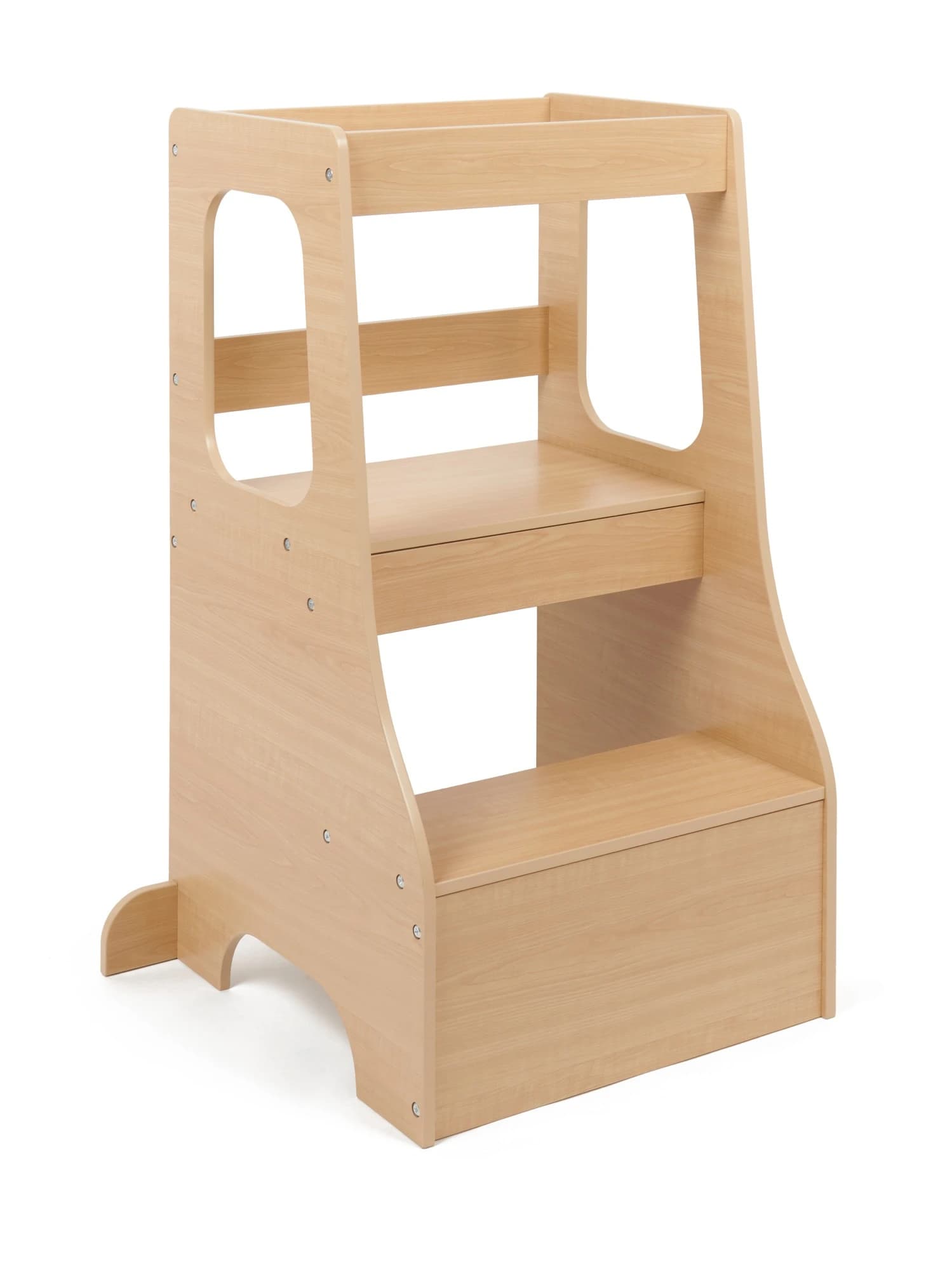 4Baby Learning Tower Natural Wood Look - Image 1