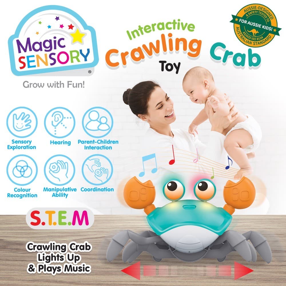 Magic Sensory Interactive Crab Crawler Blue thumbnail 2