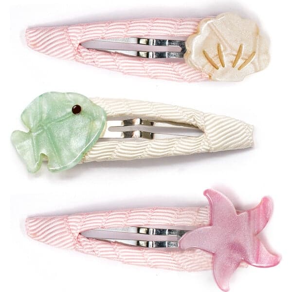 Fish Starfish Seashell Hair Clips