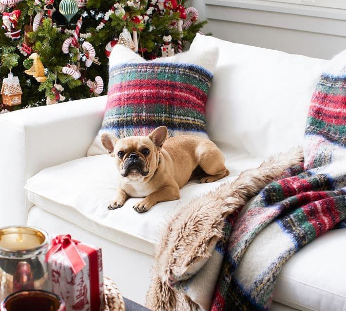 Stewart Plaid Faux Fur Back Throw thumbnail 6