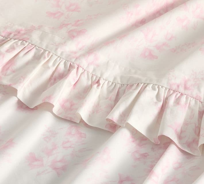 LoveShackFancy Ikat Meadow Floral Pink Sheet Set thumbnail 3