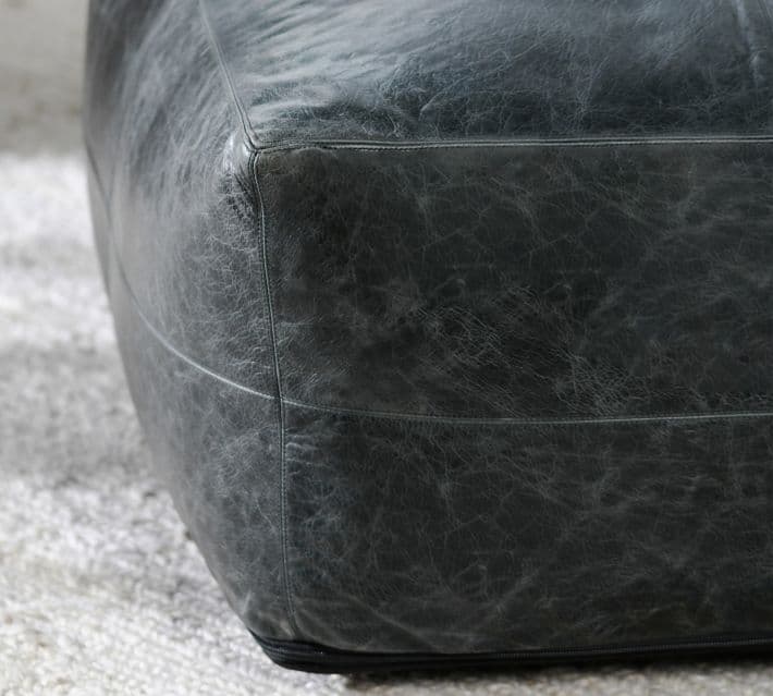 Gaona Leather Pouf thumbnail 11