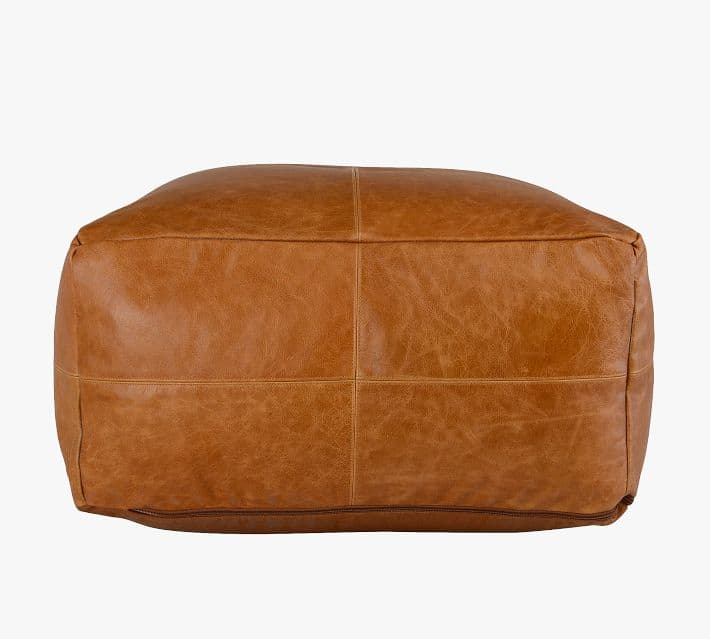 Gaona Leather Pouf thumbnail 4