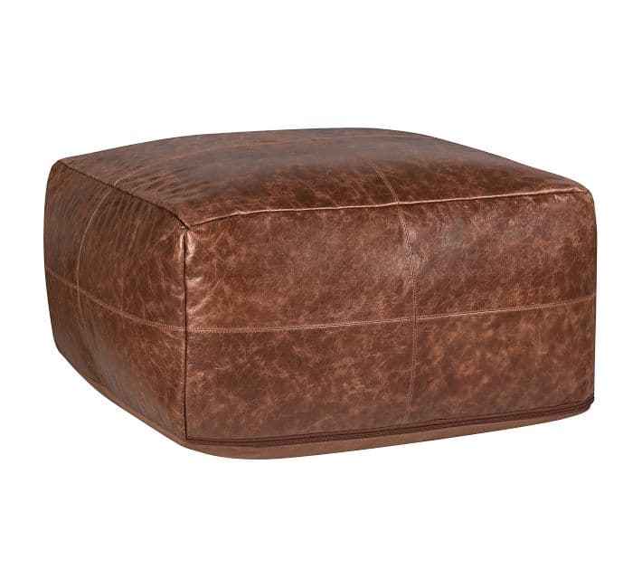 Gaona Leather Pouf thumbnail 9