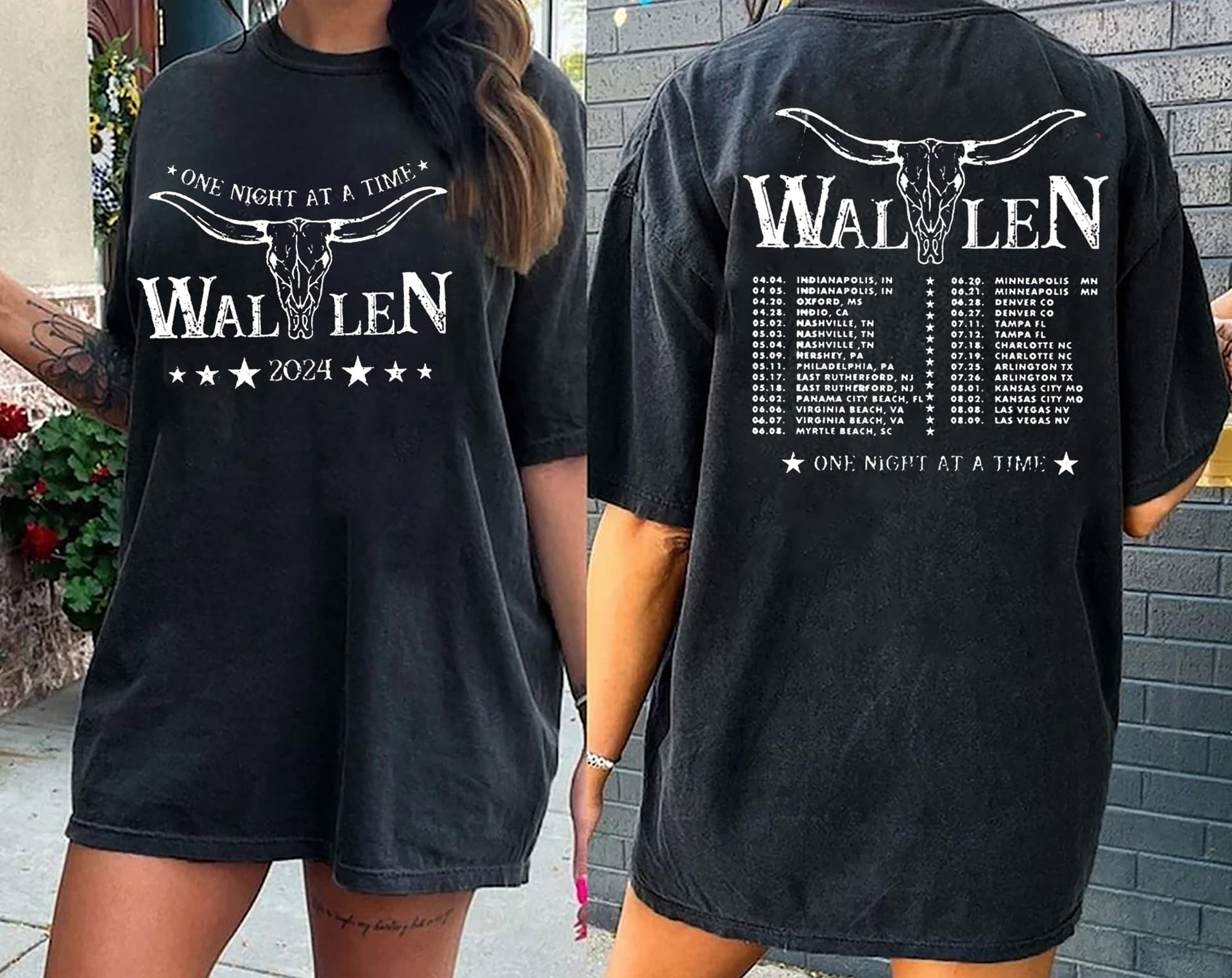 Morgan Tour 2024 Shirt, Wallen One Night At A Time Tour Shirt, Country Music Shirt, Cowboy Morgan Shirt | by Printblur ™ - Image 1