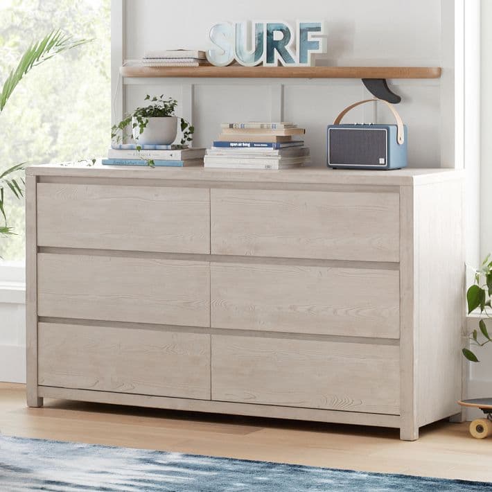 Costa 6-Drawer Wide Dresser (56w x 19d") thumbnail 14