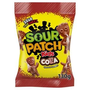 Sour Patch Kids Cola Sweets Bag 130g - Image 1