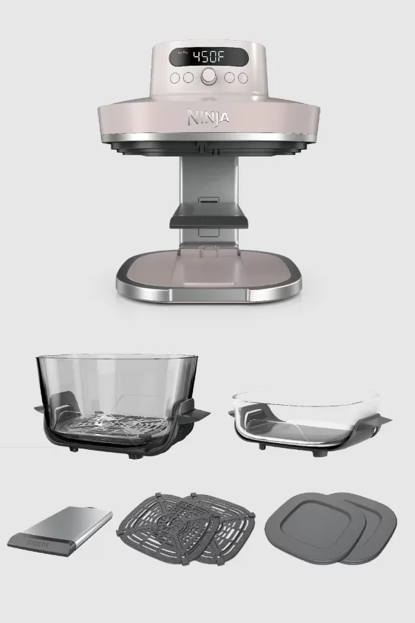 Ninja Crispi® Pro 6-in-1 Countertop Glass Air Fryer, Rose Quartz thumbnail 2
