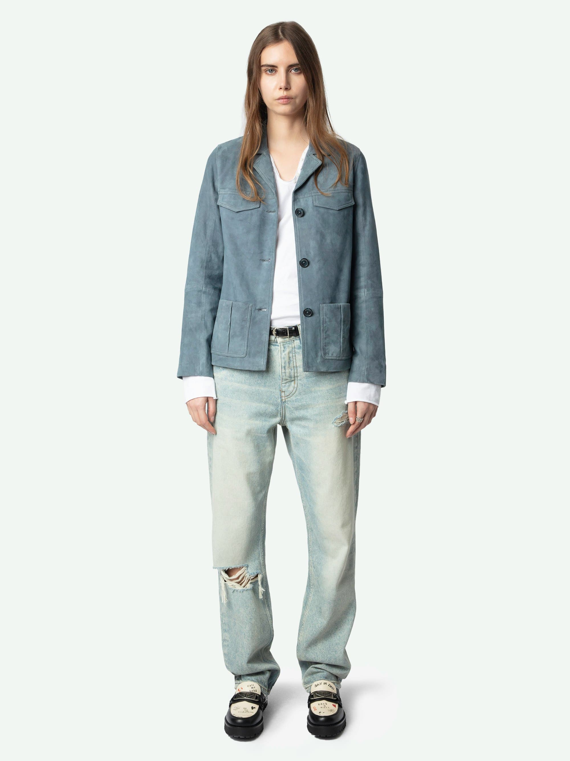 Laron Ladies Suede Jacket