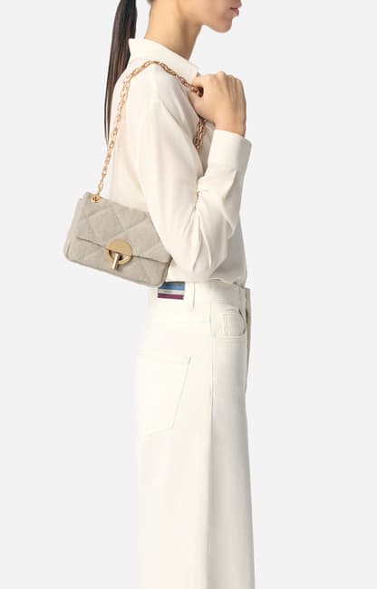 Kleine Linnen Moon Bag thumbnail 2