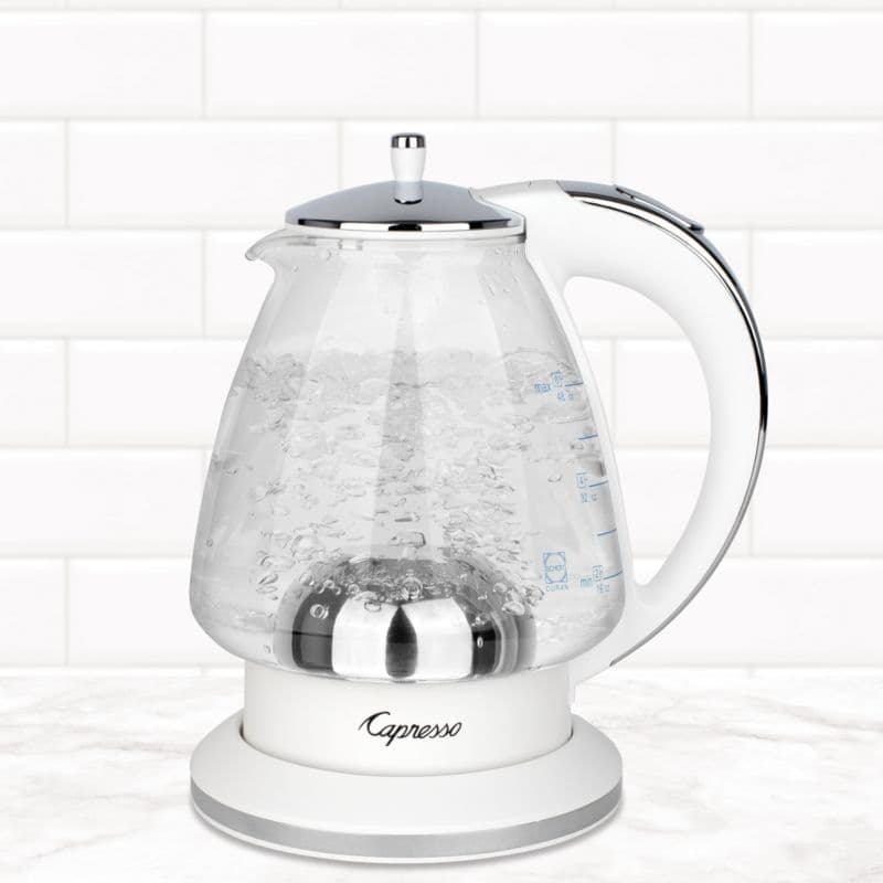 Capresso ® H20 White Electric Glass Tea Kettle thumbnail 2