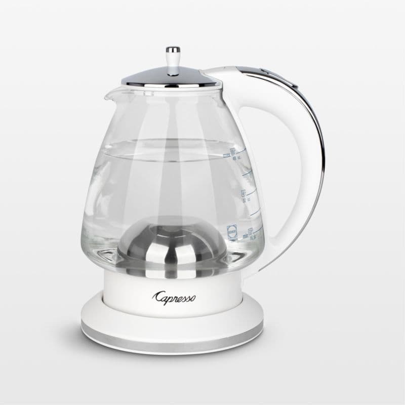 Capresso ® H20 White Electric Glass Tea Kettle - Image 1