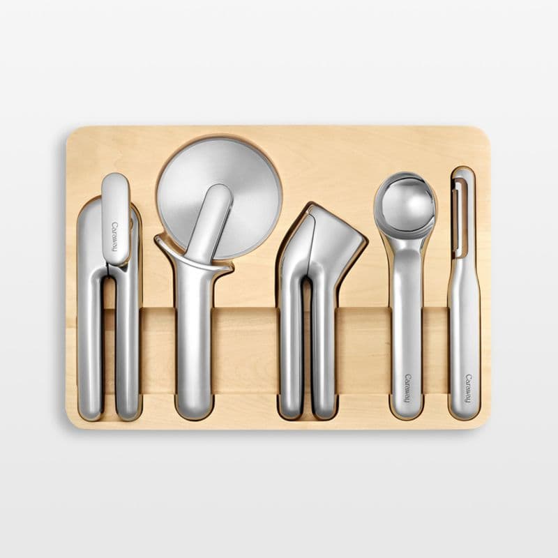 Caraway Stainless Steel 6-Piece Kitchen Gadget Set - Image 1