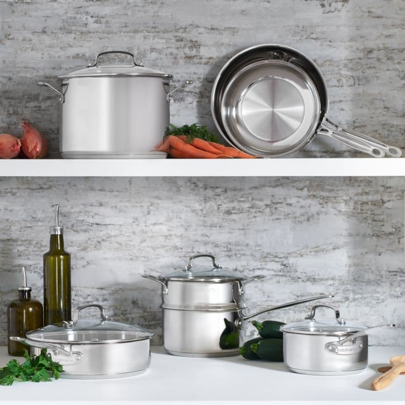 Cuisinart ® Chef's Classic™ 11-Piece Stainless Steel Cookware Set thumbnail 2