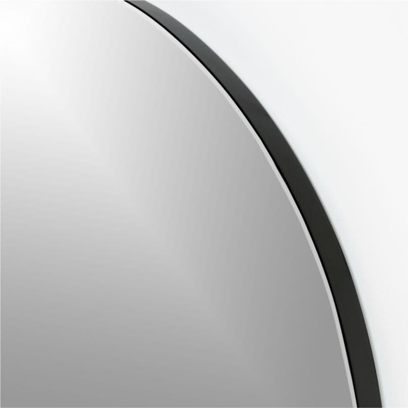 Edge Extra-Large Black Arch Floor Mirror 48"x80" thumbnail 7