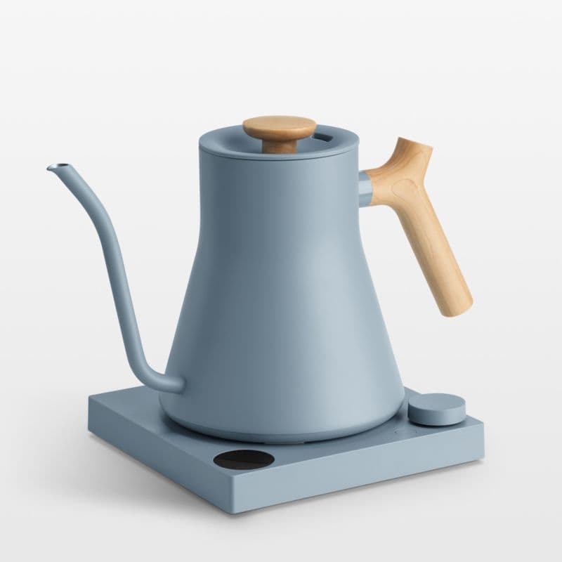 Fellow Stagg EKG Pro Electric Kettle in Hazy Blue with Maple Accents - Image 1