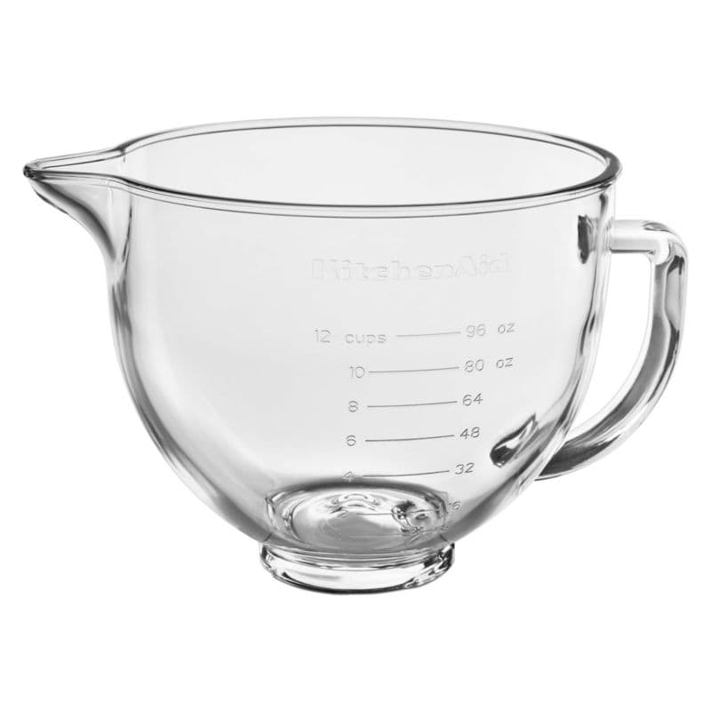 KitchenAid ® Stand Mixer 5-Qt. Glass Mixing Bowl with Measurement Markings and Lid thumbnail 6