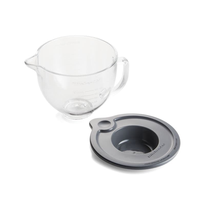 KitchenAid ® Stand Mixer 5-Qt. Glass Mixing Bowl with Measurement Markings and Lid thumbnail 3