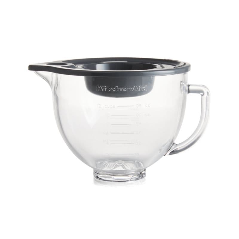 KitchenAid ® Stand Mixer 5-Qt. Glass Mixing Bowl with Measurement Markings and Lid thumbnail 8