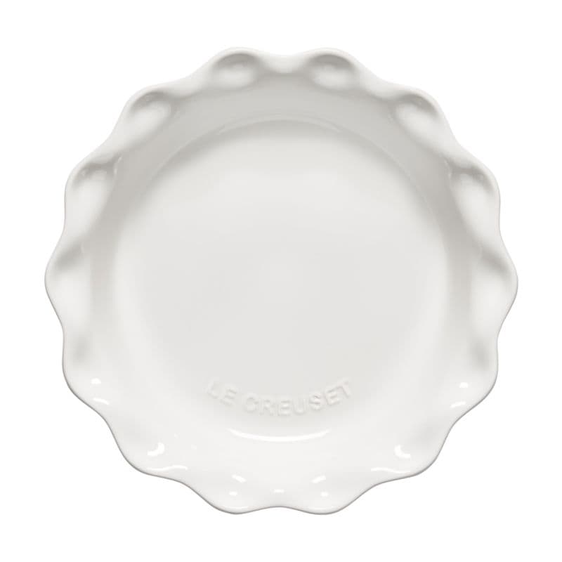 Le Creuset ® Heritage 9" White Ceramic Pie Dish thumbnail 7