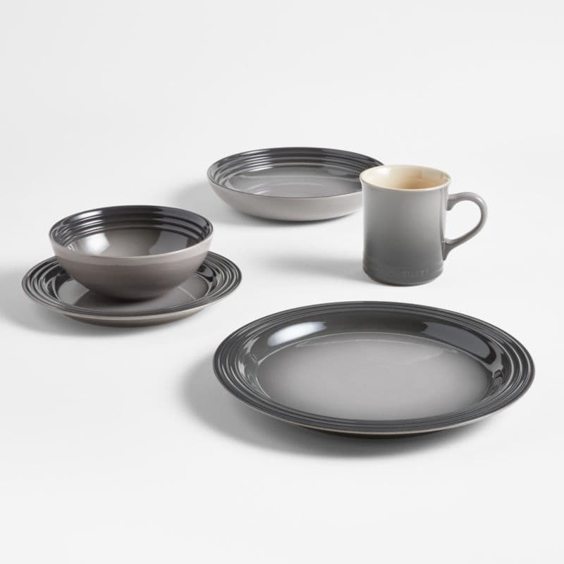 Le Creuset ® Oyster Grey Pasta Bowls, Set of 4 thumbnail 6