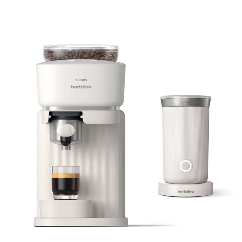 Philips Baristina Milky White Espresso Machine with Milk Frother thumbnail 9