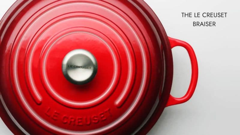 Le Creuset ® Signature 5-Qt. Cream Enameled Cast Iron Braiser thumbnail 4