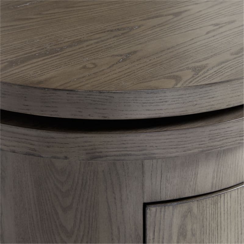 Twist 64" Grey Ash Rotating Large Desk with Storage thumbnail 11