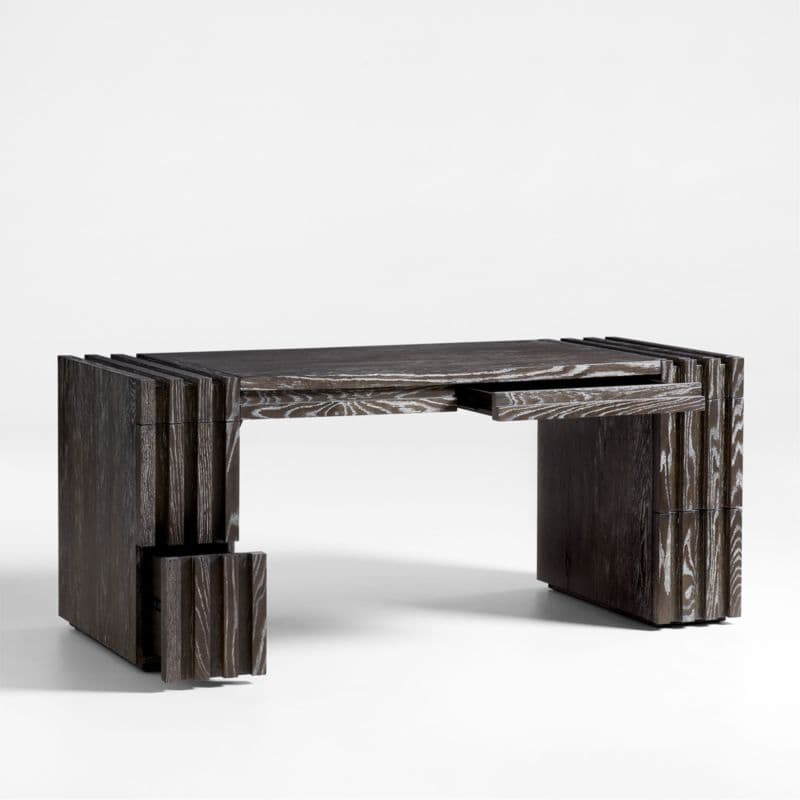 Waylon Executive 70" Grey Oak Desk thumbnail 6