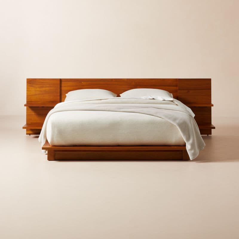 Andes Acacia Wood Platform Queen Bed