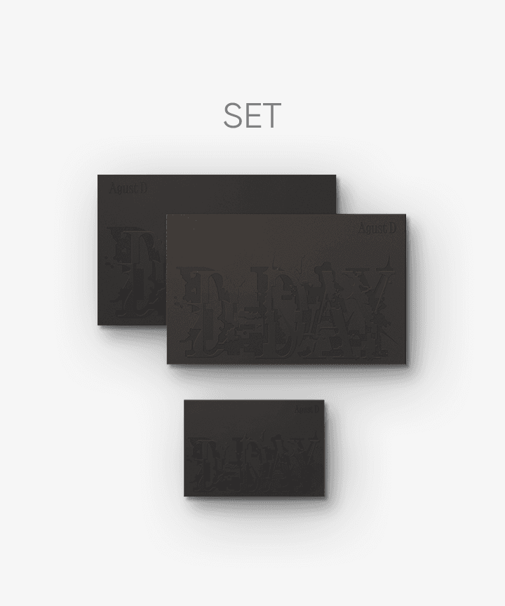Agust D (BTS) 'D-DAY' (Set) + 'D-DAY' (Weverse Albums ver.) Set - Image 1