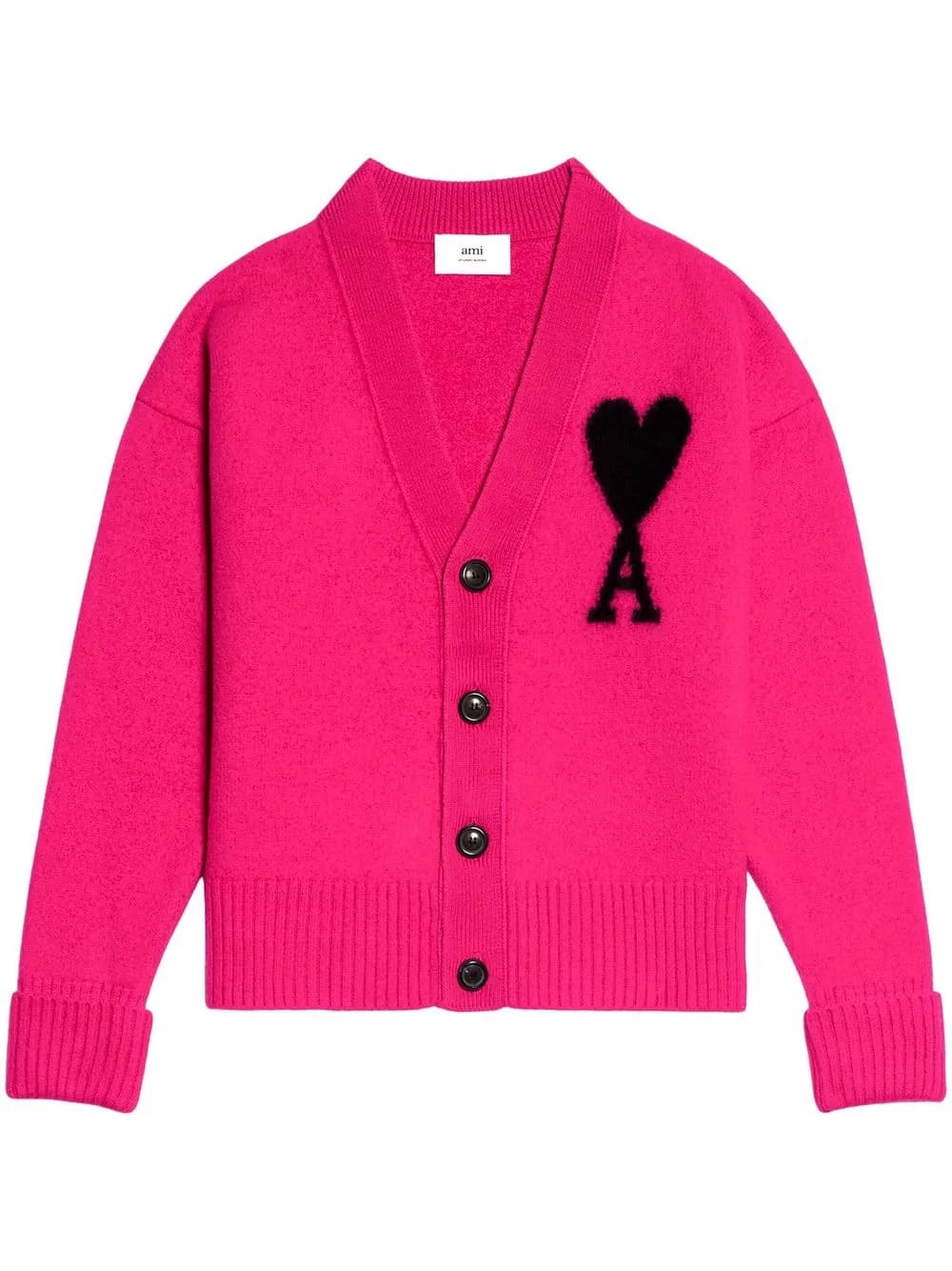 cardigan en laine à logo intarsia - Image 1