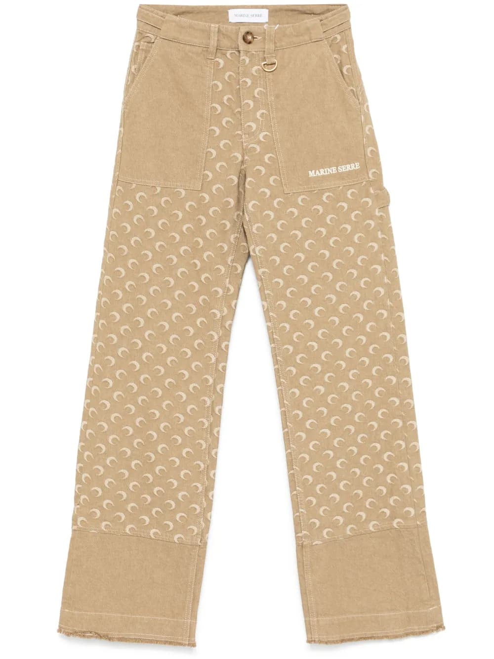 Moon-jacquard twill trousers - Image 1